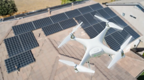solar site survey with drone
