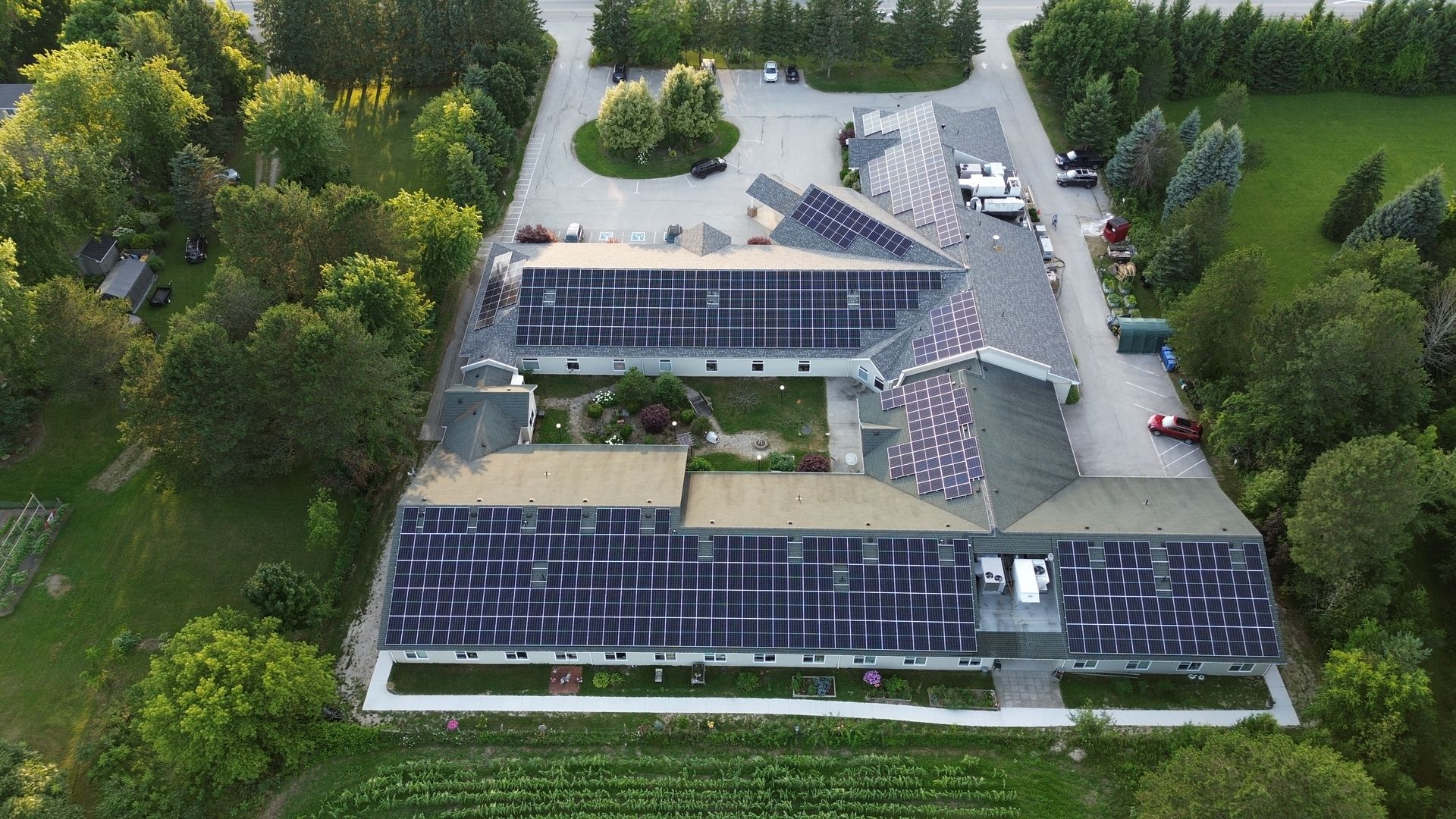 Tiverton Park Manor — 250kW rooftop solar system for retirement facility, Tiverton ON